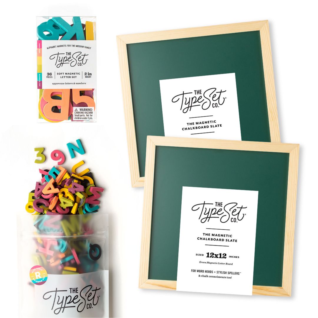 Sibling Back-to-School Bundle with 1" & 2" Letters