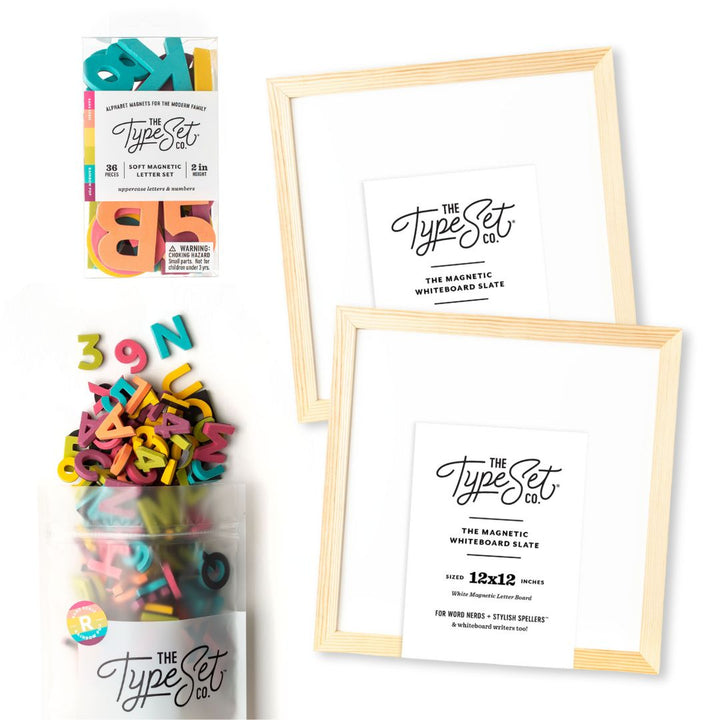 Sibling Back-to-School Bundle with 1" & 2" Letters