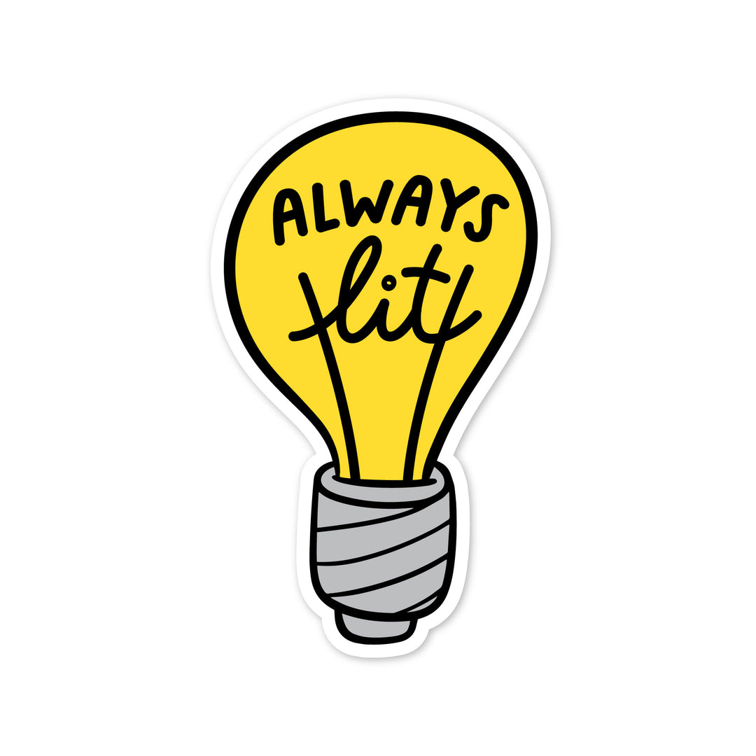 Always Lit Lightbulb Sticker