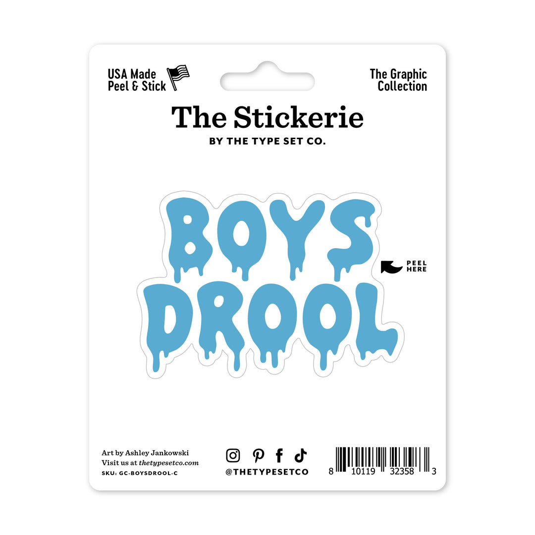 Boys Drool Sticker