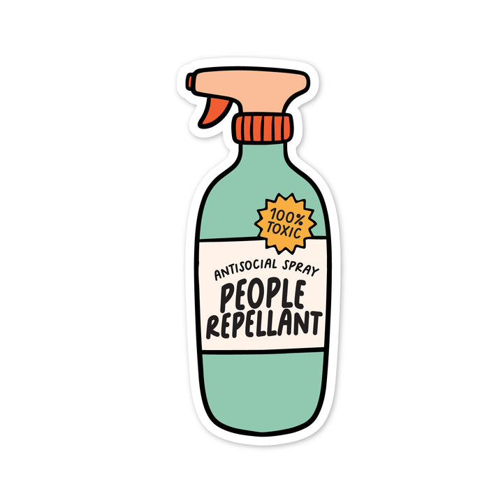 People Repellant Spray Sticker