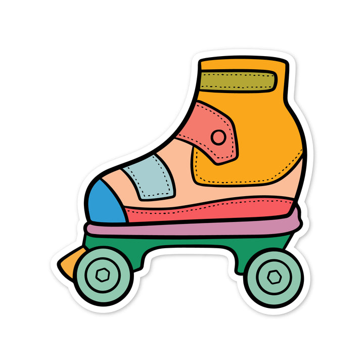 Rainbow Rollerskate Sticker