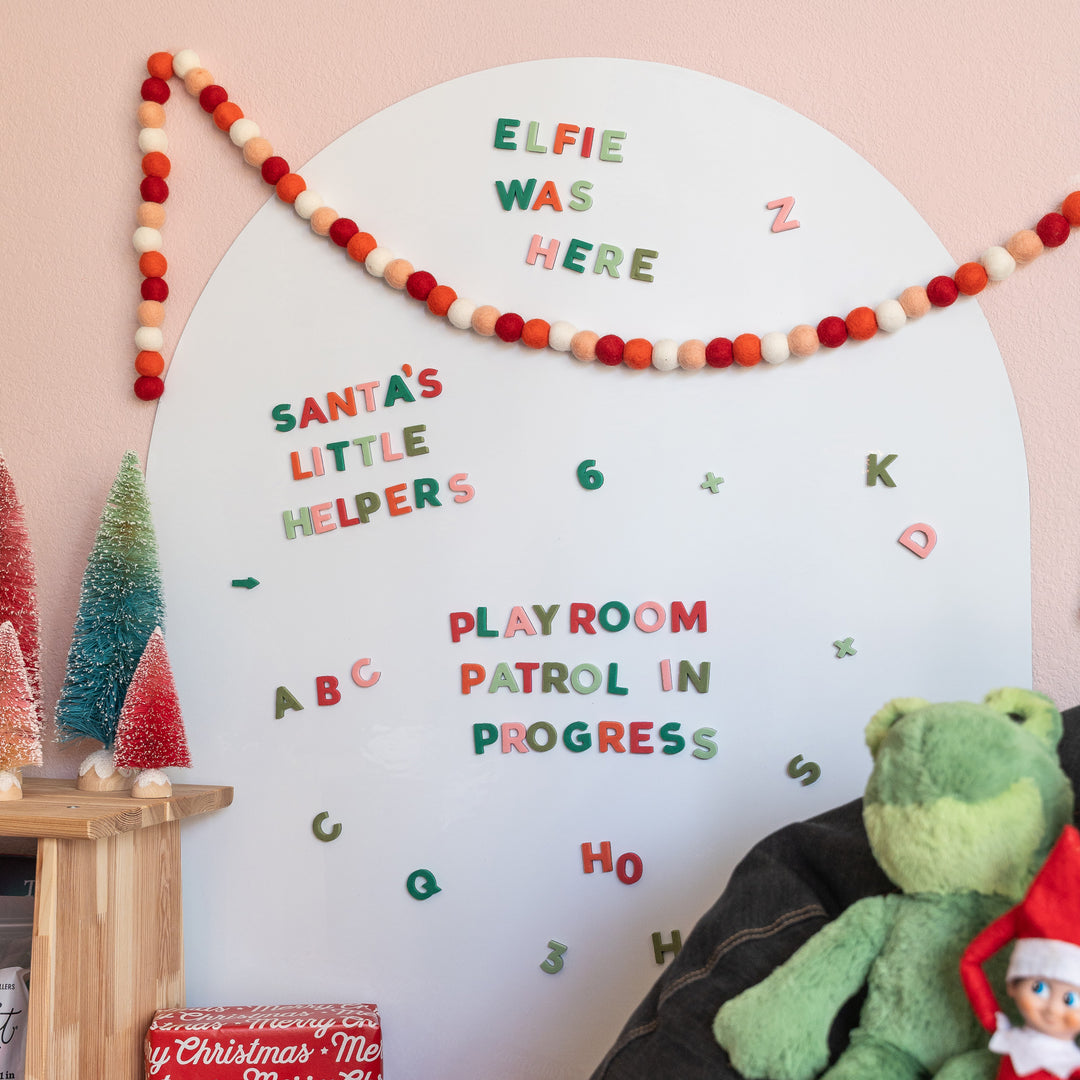 1" Joyful Holiday Rainbow Magnetic Letters & Numbers • TTSC x Joy Creative Shop Collab