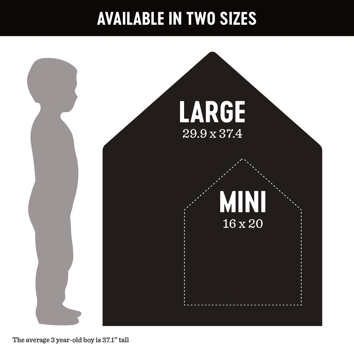 Mini House Magnetic Wall Decal in Inky Black - Limited Edition