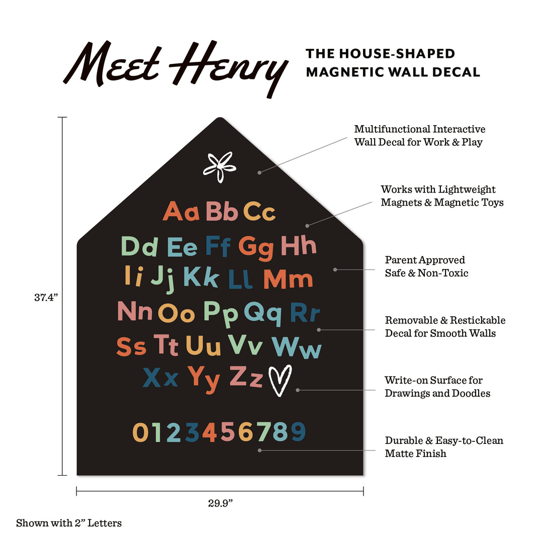 House Magnetic Wall Decal in Inky Black - Limited Edition