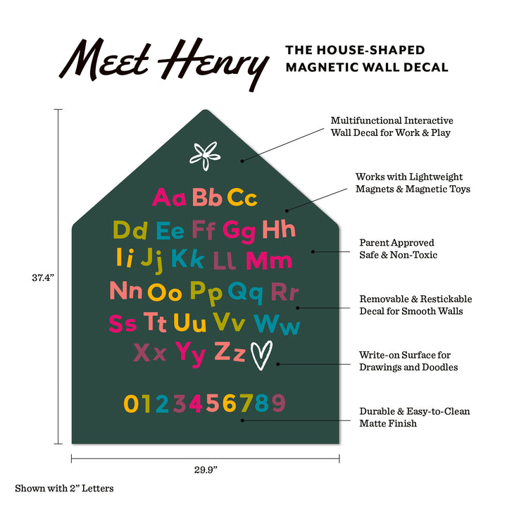 House Magnetic Wall Decal in Hunter Green - Limited Edition