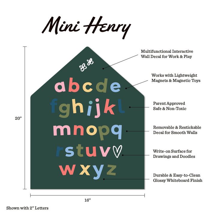 Mini House Magnetic Wall Decal in Hunter Green - Limited Edition