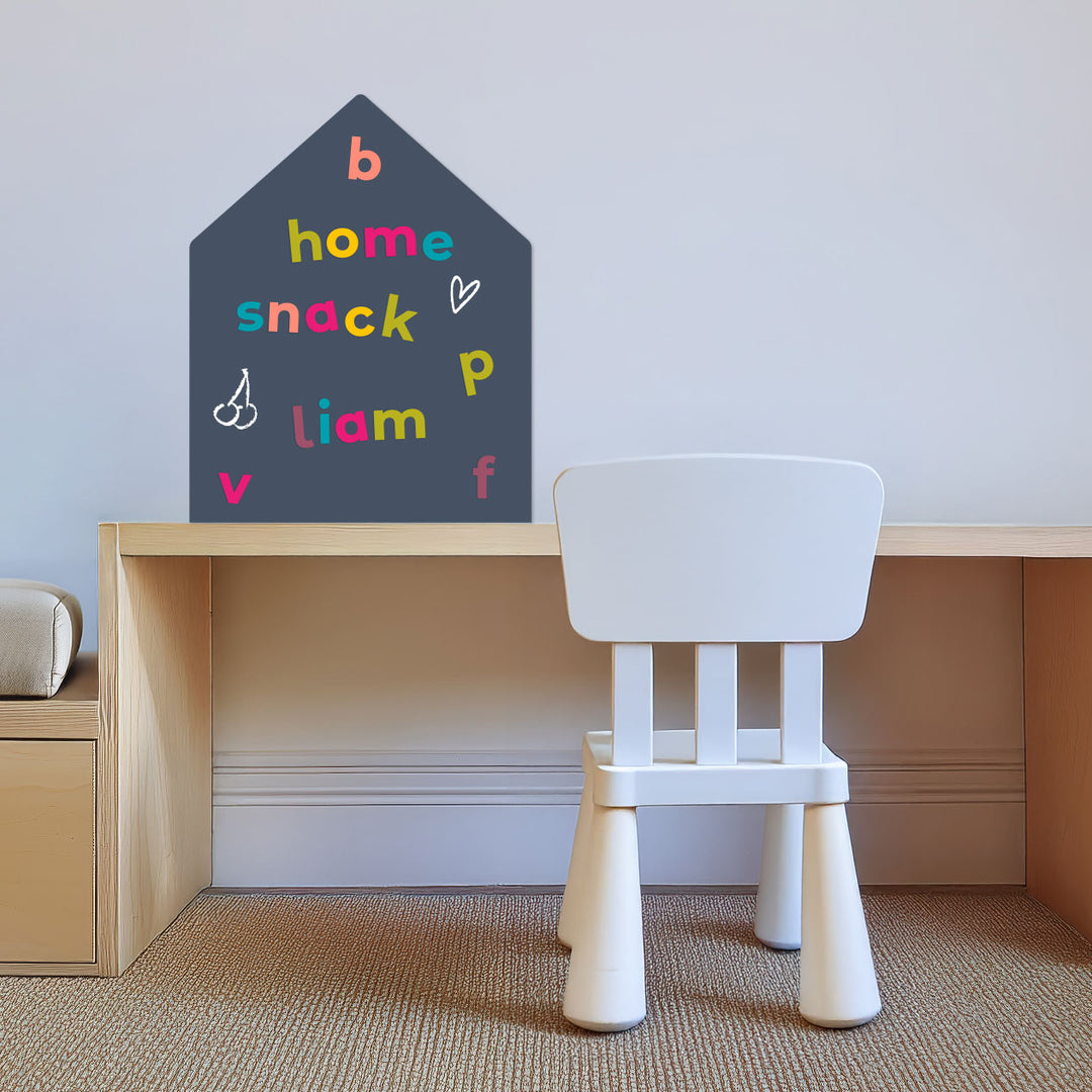 Mini House Magnetic Wall Decal in Blue Slate - Limited Edition