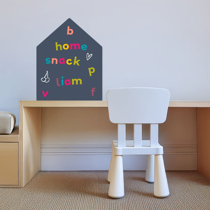 Mini House Magnetic Wall Decal in Blue Slate - Limited Edition