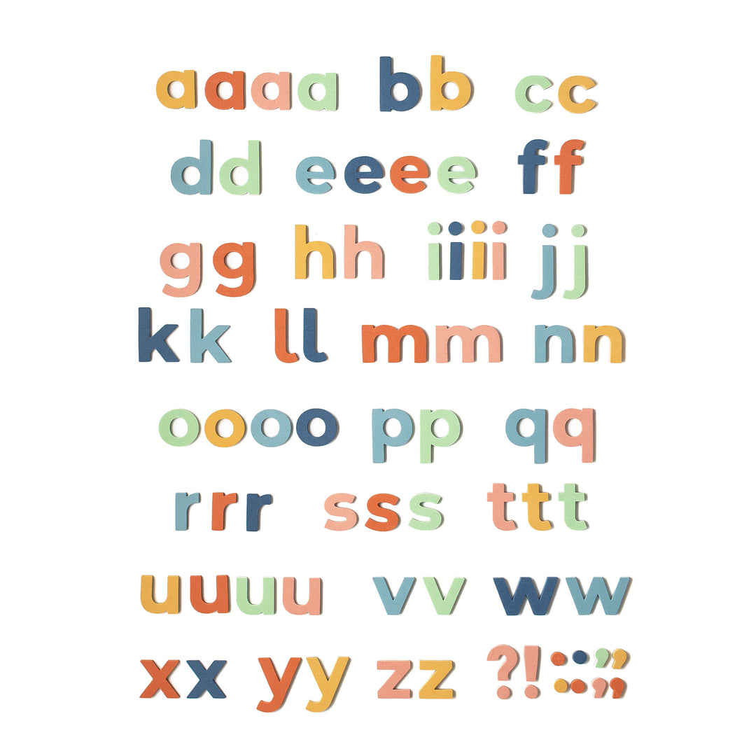 2" 75pc Rainbow Dream Lowercase Magnetic Letters
