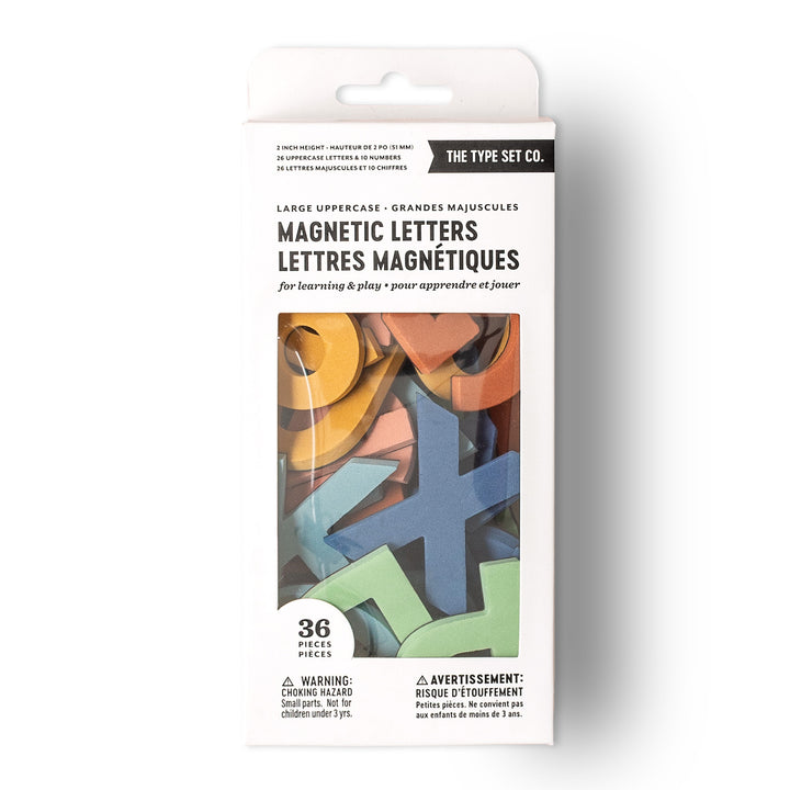 2" 36pc Rainbow Dream Uppercase Magnetic Letters & Numbers