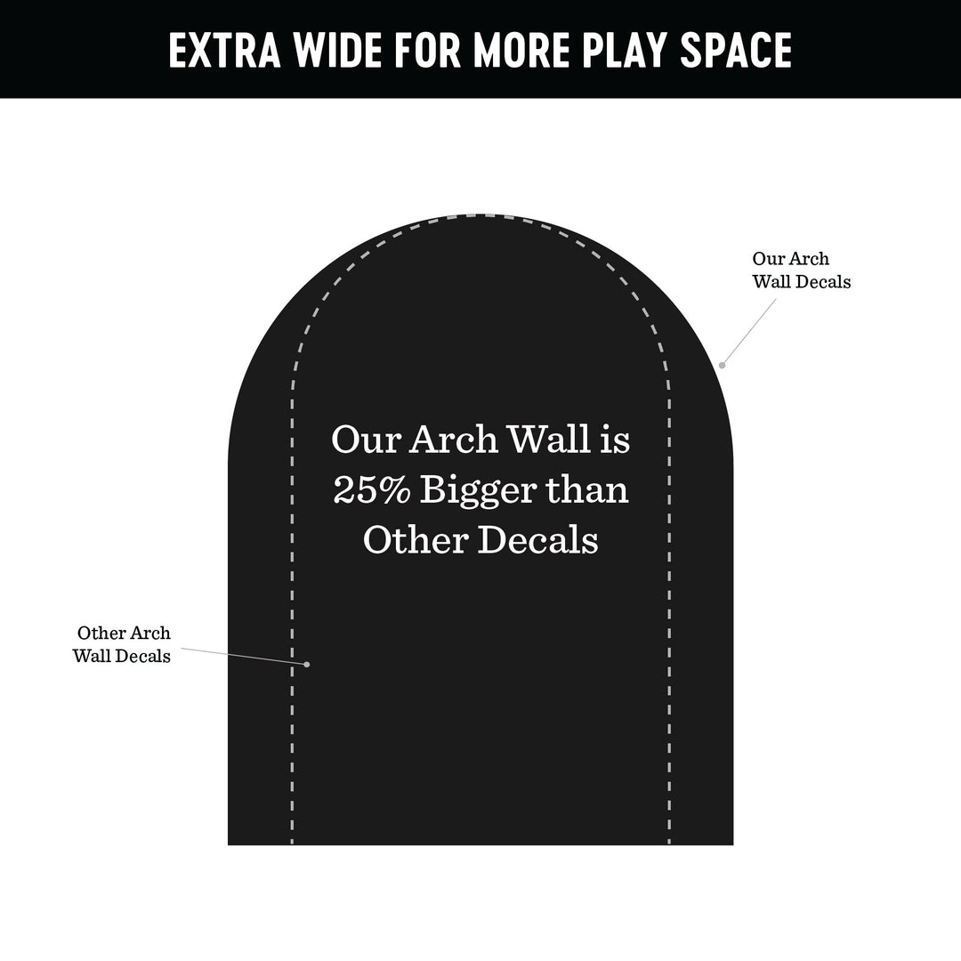 Arch Magnetic Wall Decal in Inky Black