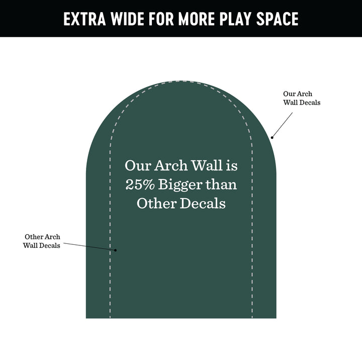 Arch Magnetic Wall Decal in Hunter Green