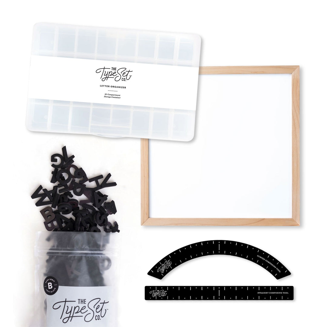 The Statement Letter Board Gift Bundle (Black on White)