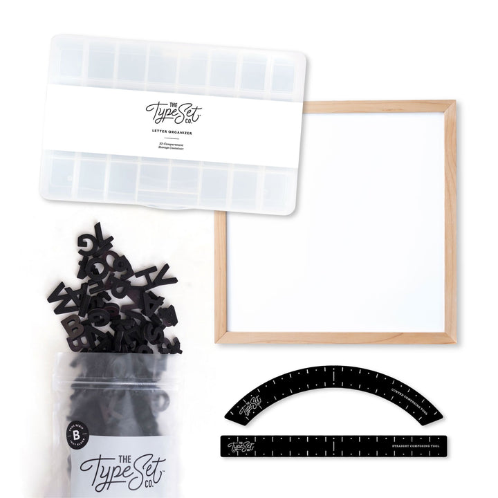 The Statement Letter Board Gift Bundle (Black on White)