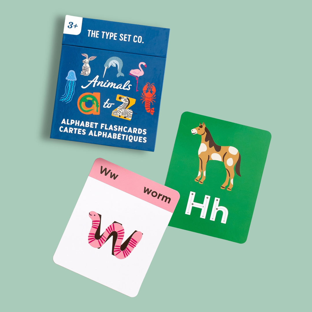 Animals A to Z Alphabet Flashcards