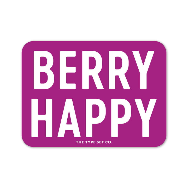 "Berry Happy" Vinyl Sticker