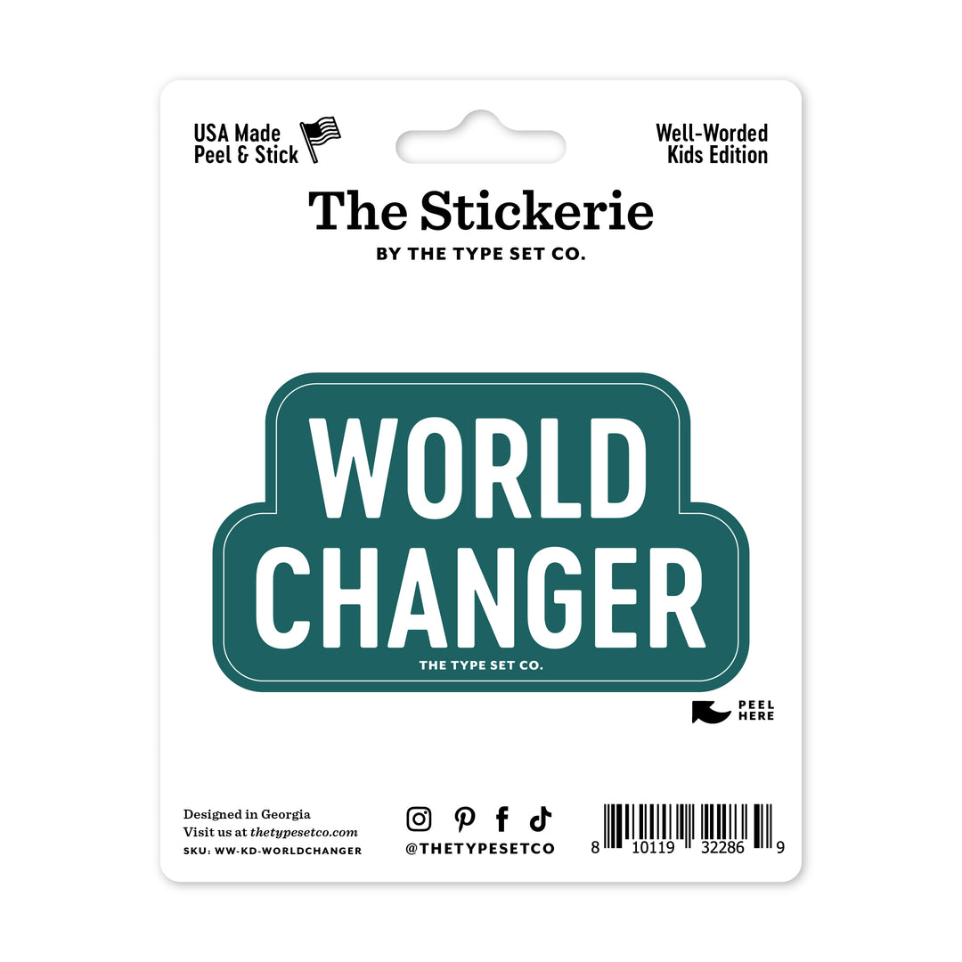 "World Changer" Vinyl Sticker