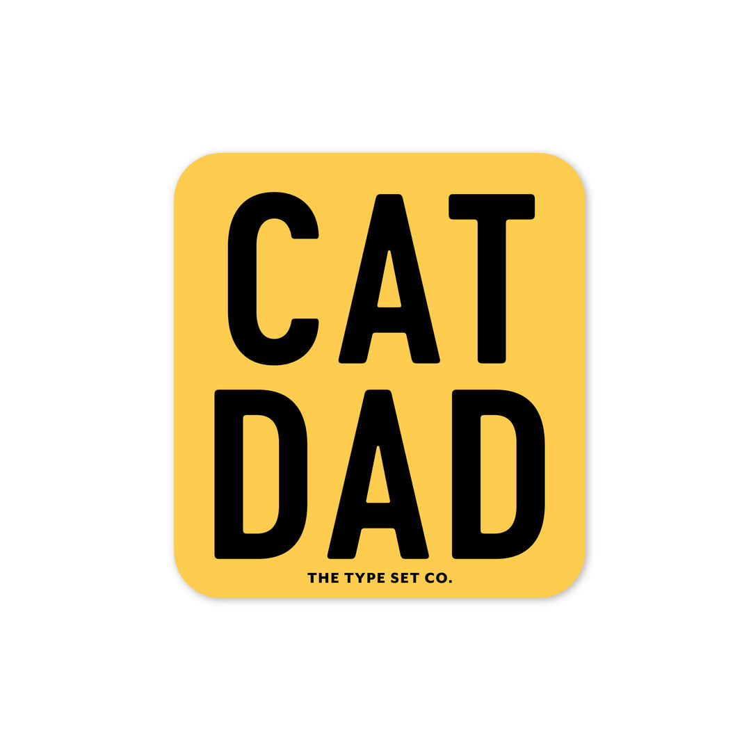"Cat Dad" Vinyl Sticker