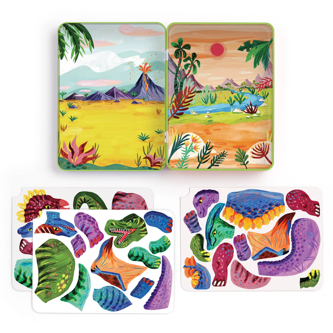 Dino Magnetic Mix-up Play Set