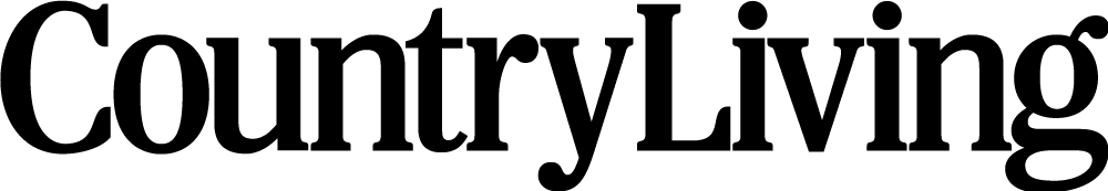 Logo for Country Living Magazine in black on a white background