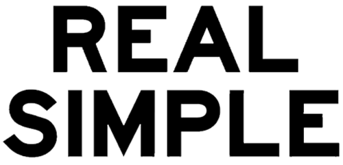 Logo for Real Simple Magazine in Black on white background