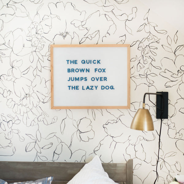 Sophisticated Alphabet Magnets in Solid Colors for Home Decor