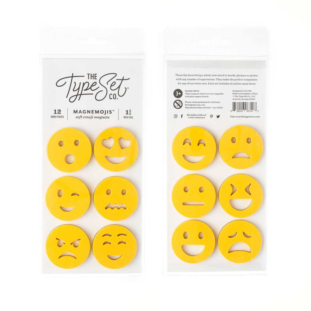 12-Piece Magnetic Emojis