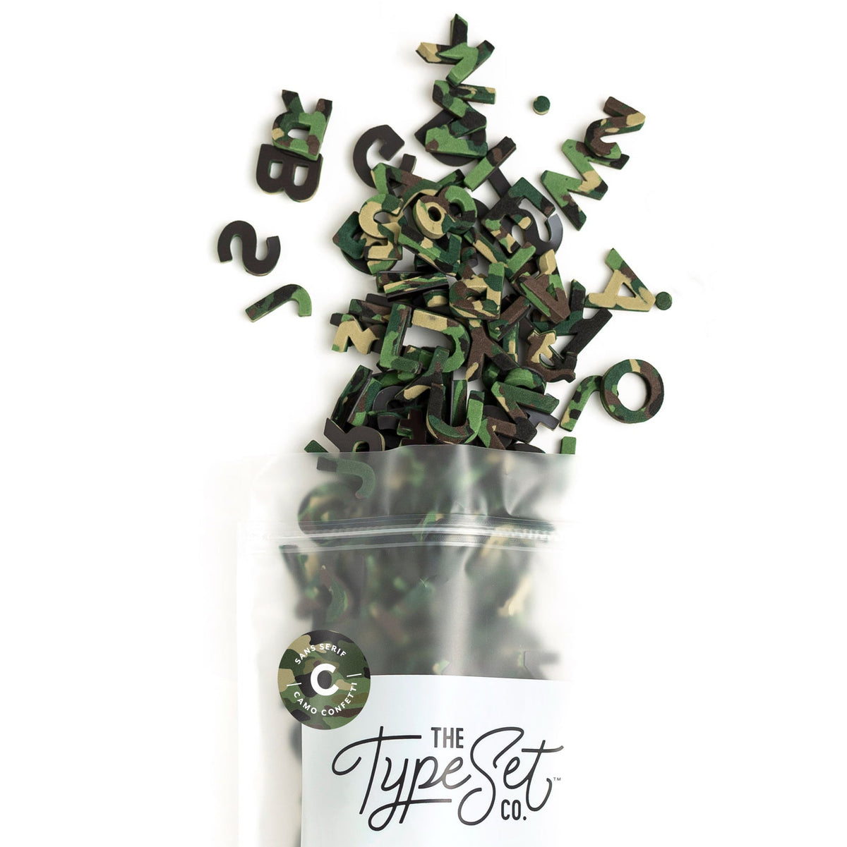 Woodland Camo Confetti