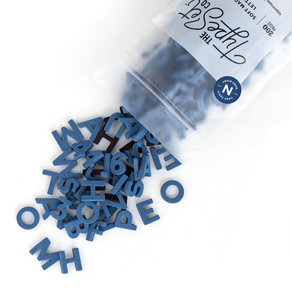 Sophisticated Alphabet Magnets in Solid Colors for Home Decor