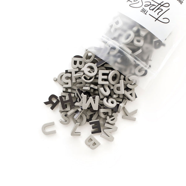 Sophisticated Alphabet Magnets in Solid Colors for Home Decor