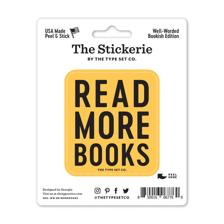 "Read More Books" Sticker
