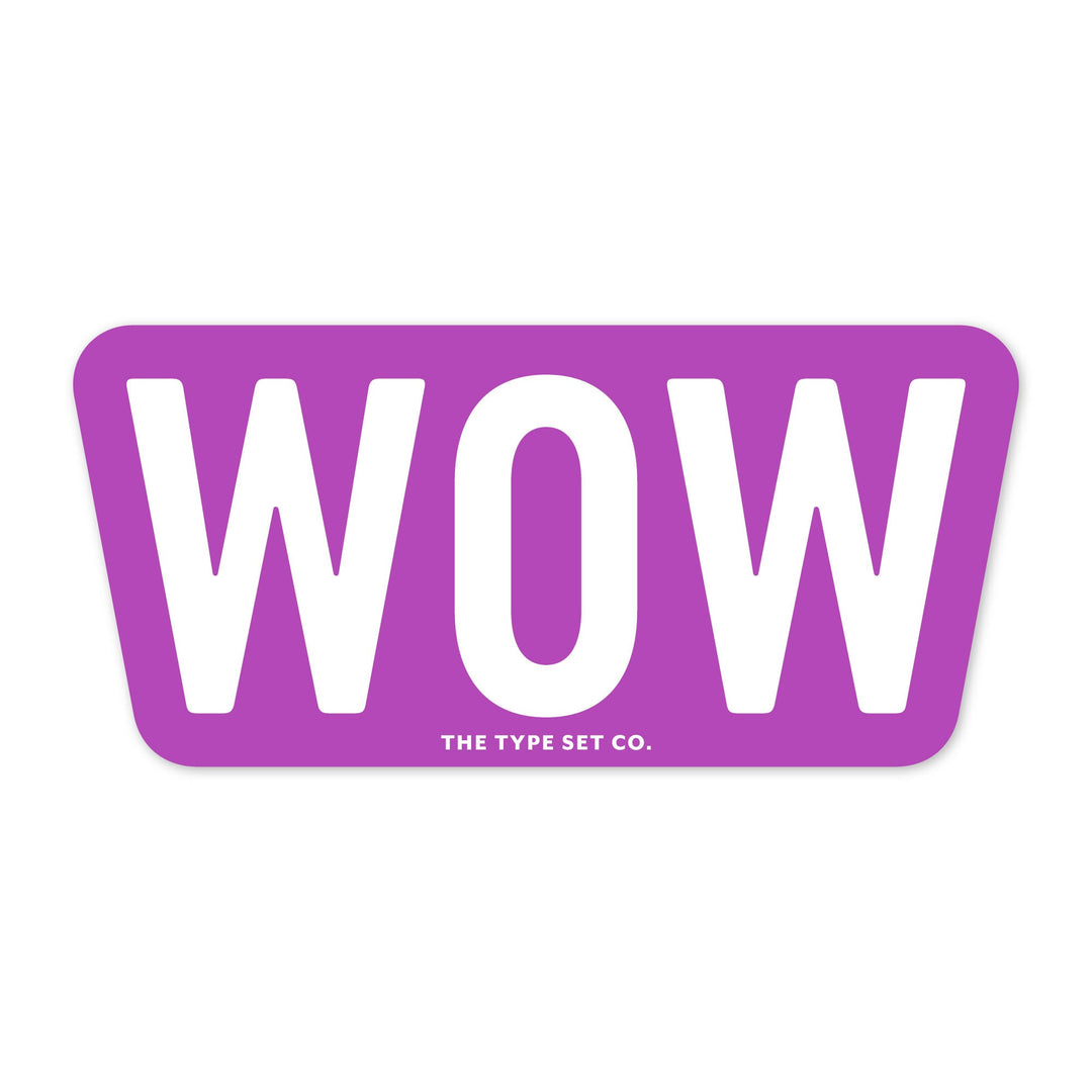 "WOW" Sticker