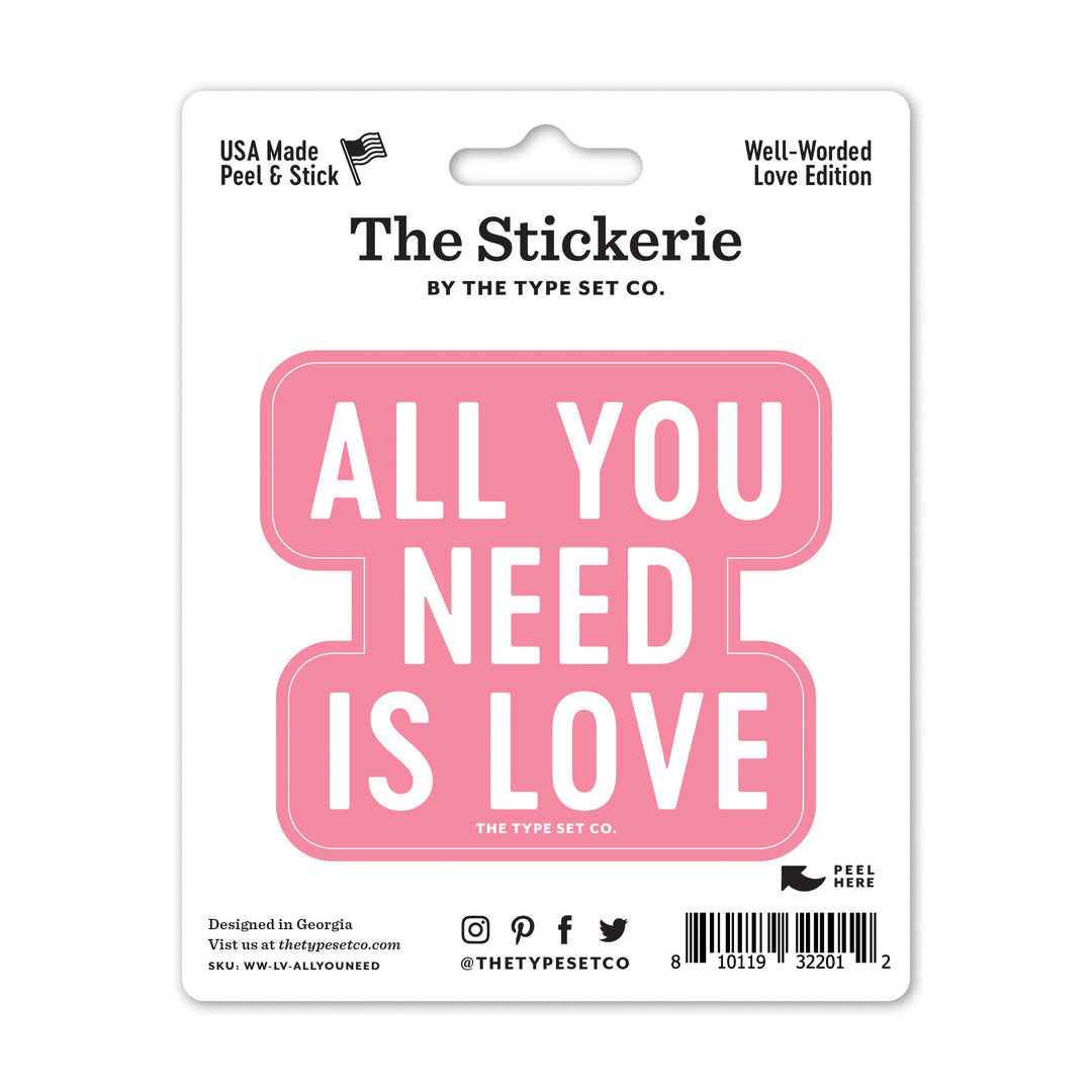 "All you need is love" Sticker