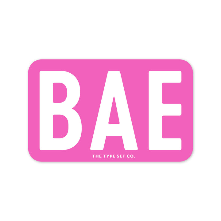 "Bae" Sticker