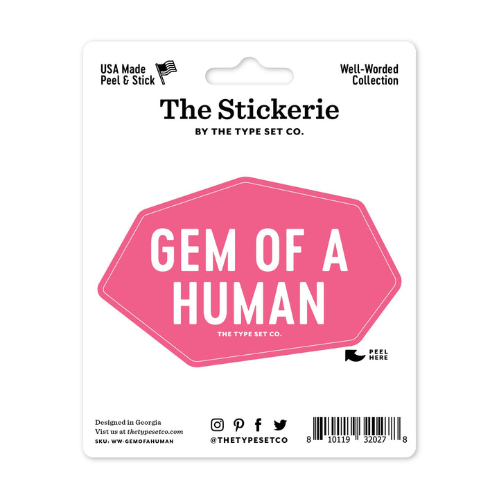 "Gem of a Human" Sticker
