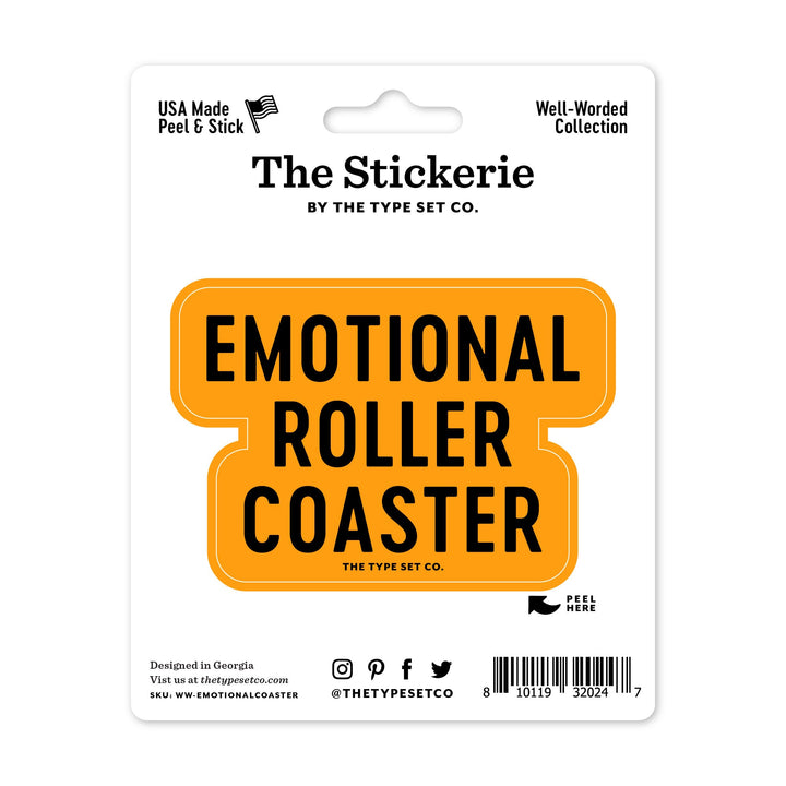 "Emotional Rollercoaster" Sticker