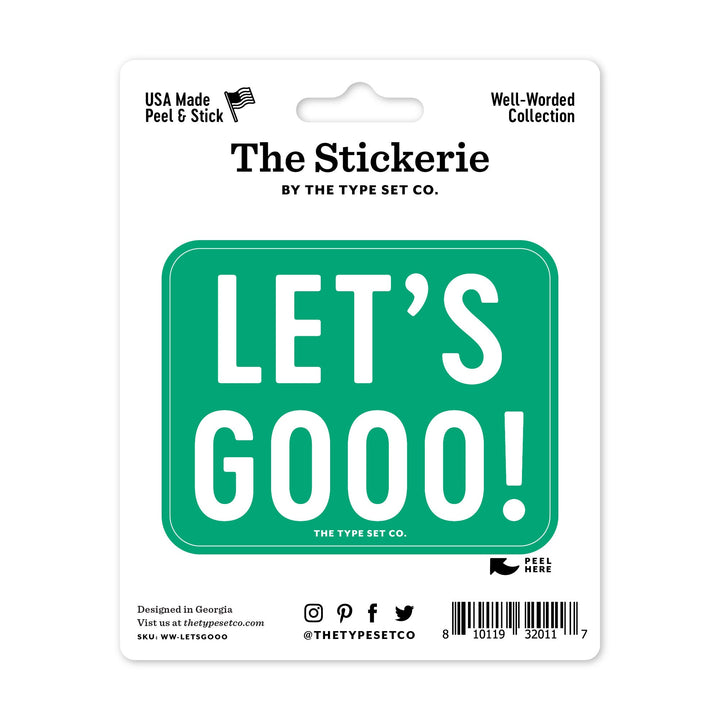 "Let's Gooo!" Sticker