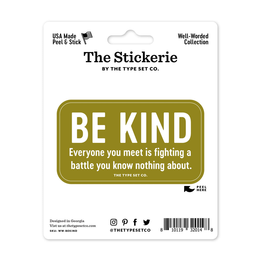 "Be Kind" Sticker