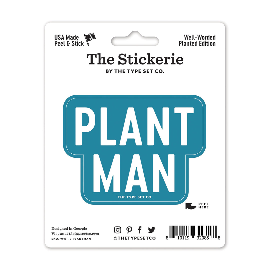 "Plant Man" Sticker
