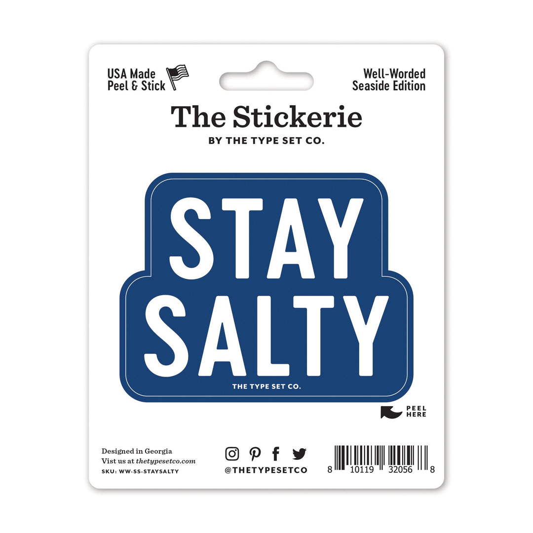 "Stay Salty" Sticker